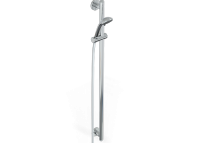 Barre de douche 121,5 cm avec support douchette et flex série Raffaello Inox Color